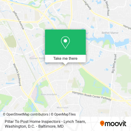 Pillar To Post Home Inspectors - Lynch Team map