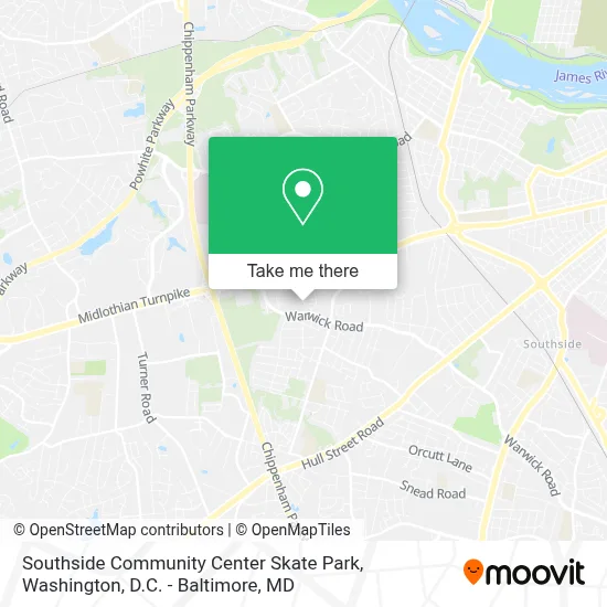 Southside Community Center Skate Park map