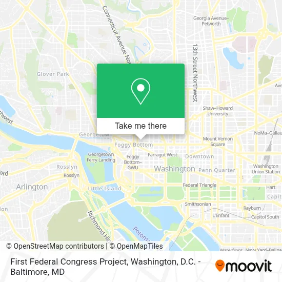First Federal Congress Project map