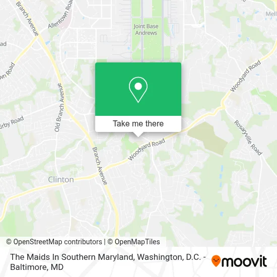 The Maids In Southern Maryland map
