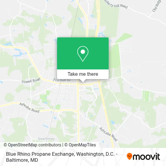 Blue Rhino Propane Exchange map