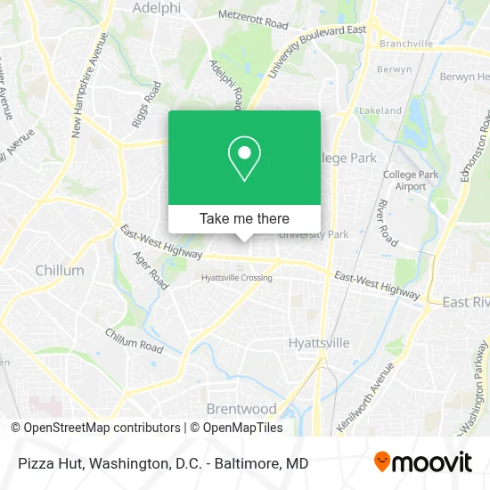 Pizza Hut map