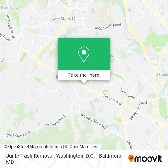 Junk/Trash Removal map