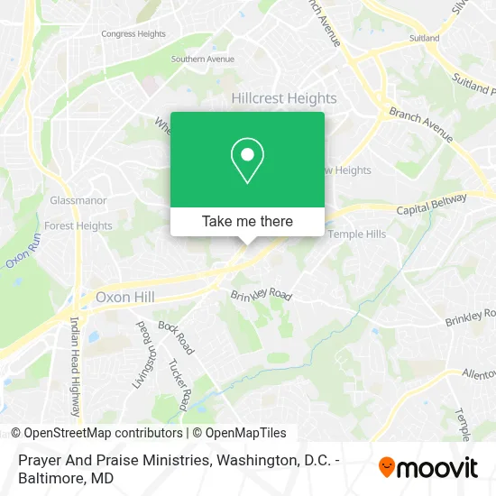 Prayer And Praise Ministries map