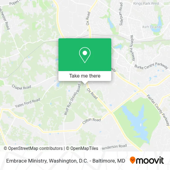 Embrace Ministry map