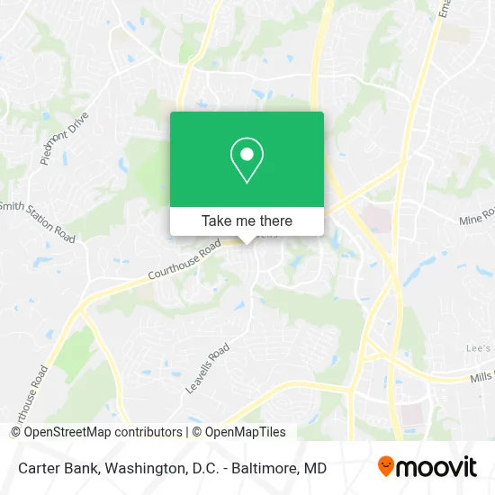 Carter Bank map