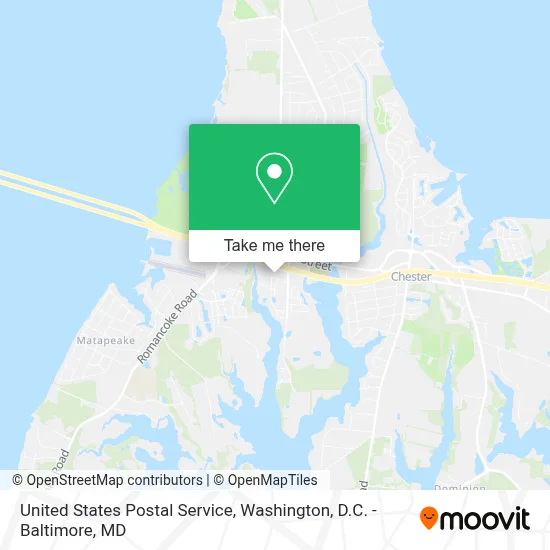 United States Postal Service map