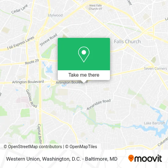 Western Union map