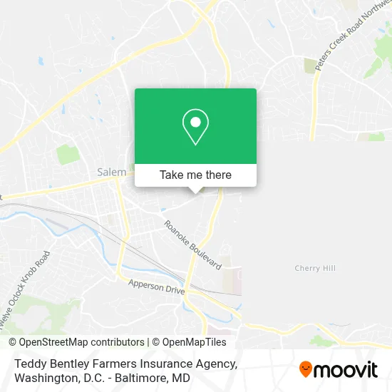 Teddy Bentley Farmers Insurance Agency map