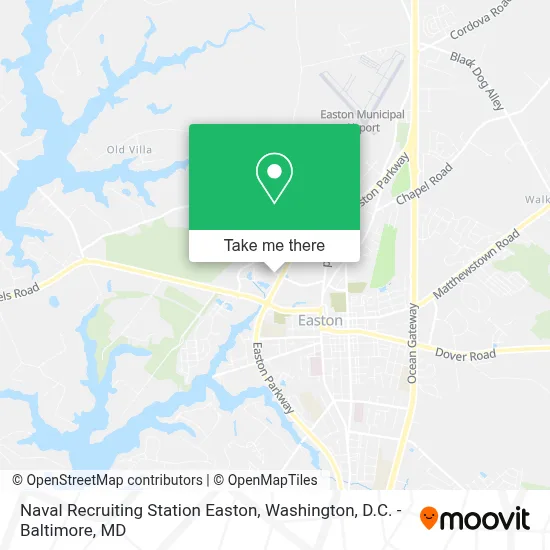 Naval Recruiting Station Easton map