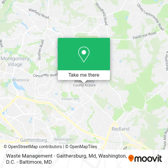 Waste Management - Gaithersburg, Md map