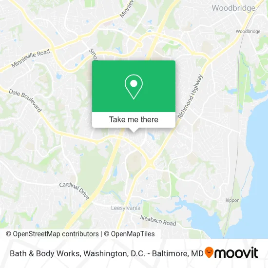 Bath & Body Works map