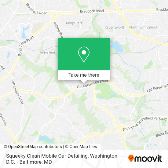 Squeeky Clean Mobile Car Detailing map