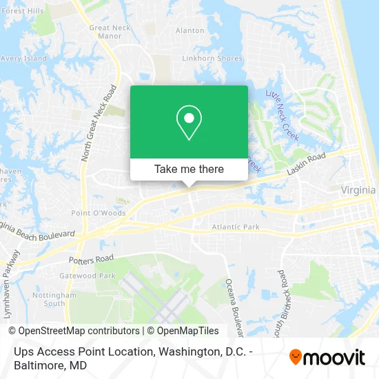 Ups Access Point Location map