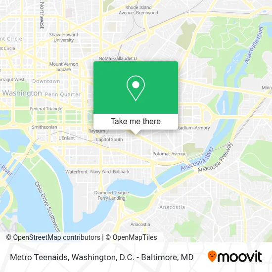 Metro Teenaids map