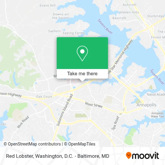 Red Lobster map