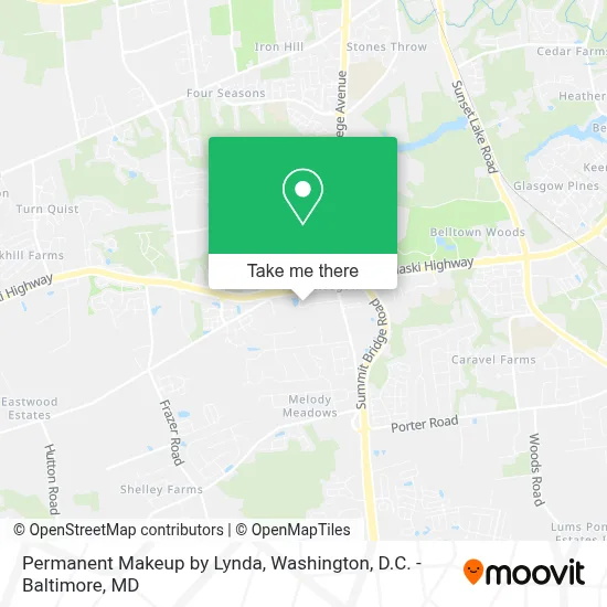Permanent Makeup by Lynda map