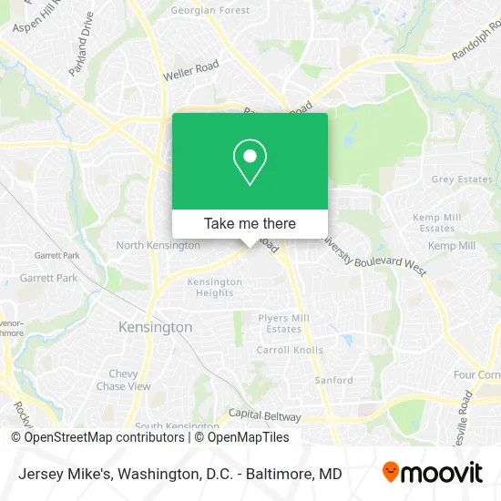Jersey Mike's map