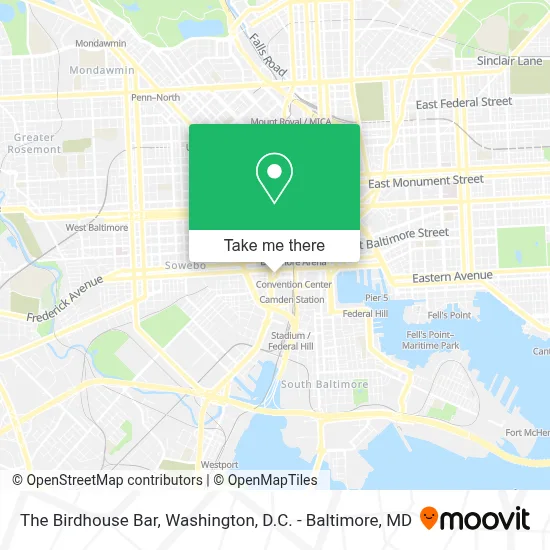 The Birdhouse Bar map
