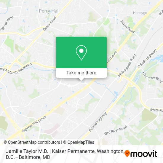 Jamille Taylor M.D. | Kaiser Permanente map
