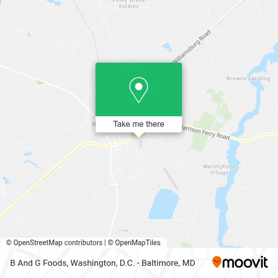 B And G Foods map