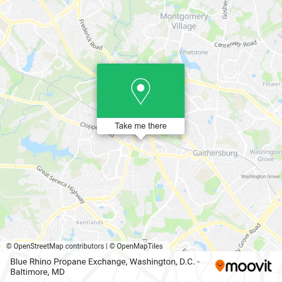 Blue Rhino Propane Exchange map
