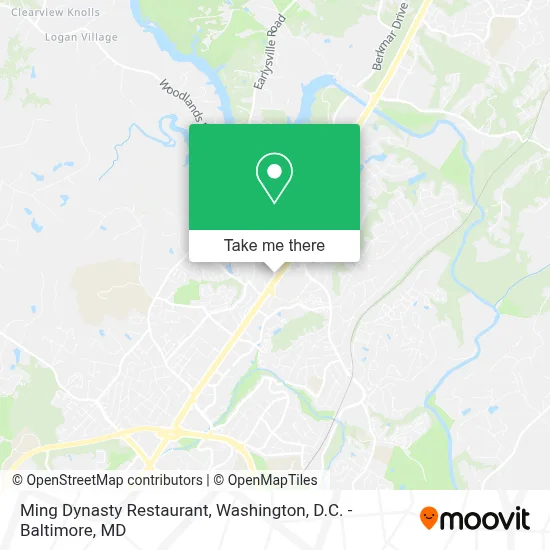 Ming Dynasty Restaurant map