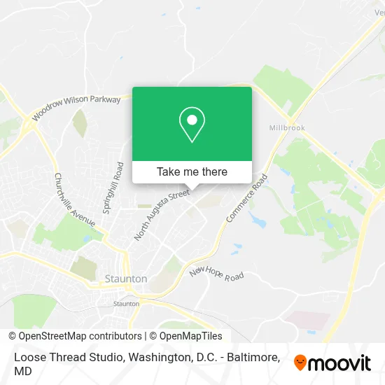 Loose Thread Studio map