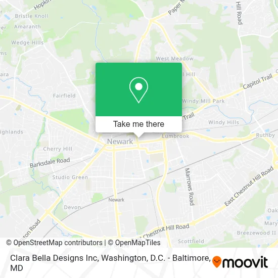 Clara Bella Designs Inc map