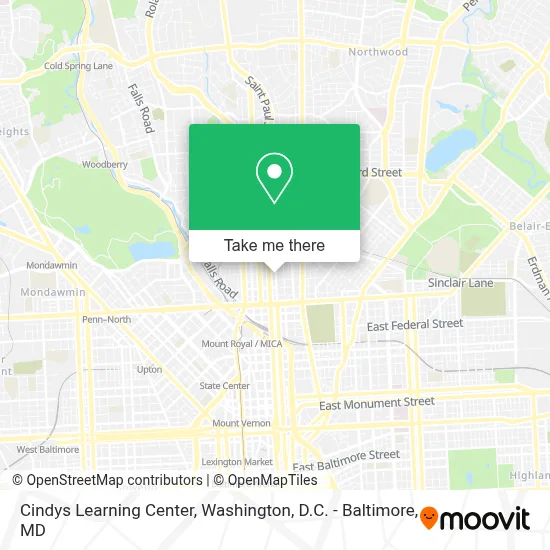 Cindys Learning Center map