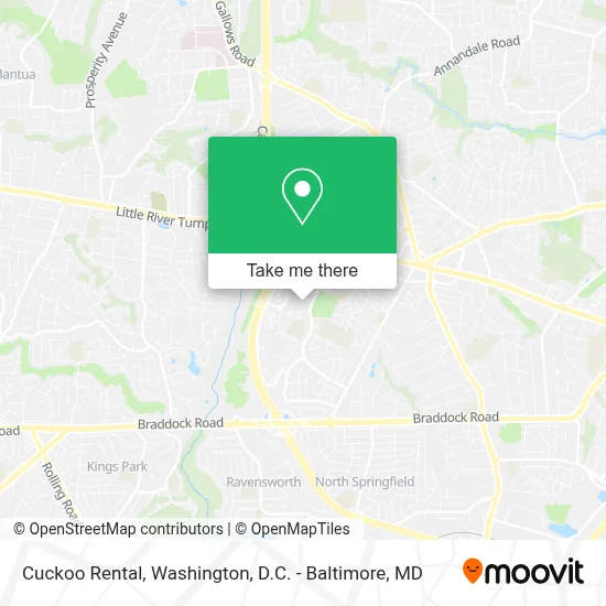 Cuckoo Rental map