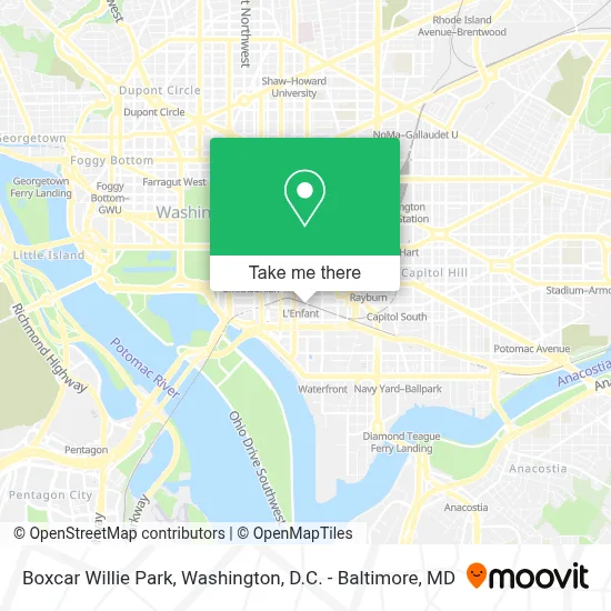 Boxcar Willie Park map