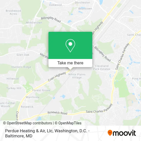 Perdue Heating & Air, Llc map