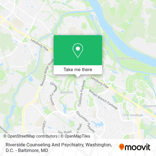 Riverside Counseling And Psychiatry map