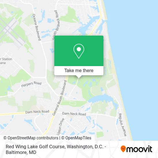 Red Wing Lake Golf Course map