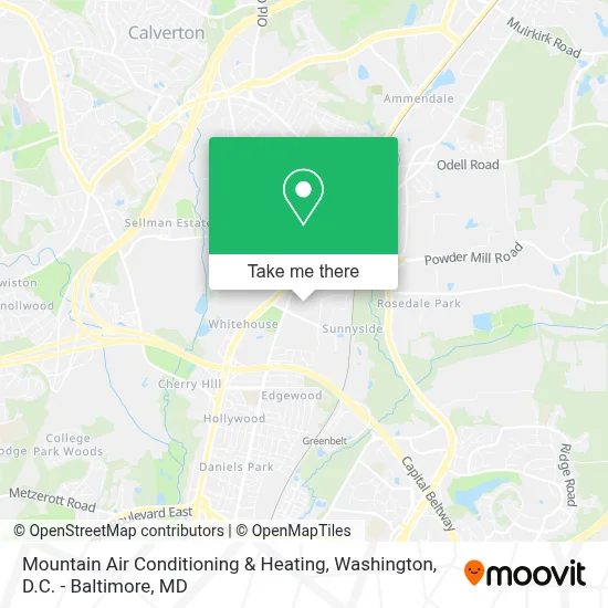 Mountain Air Conditioning & Heating map