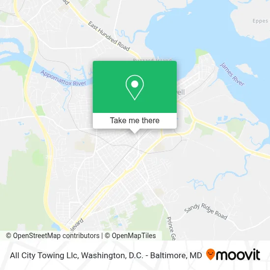 All City Towing Llc map