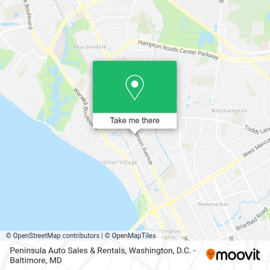 Peninsula Auto Sales & Rentals map