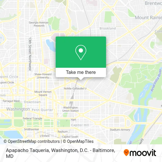 Apapacho Taqueria map