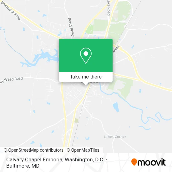 Calvary Chapel Emporia map