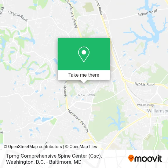 Tpmg Comprehensive Spine Center (Csc) map