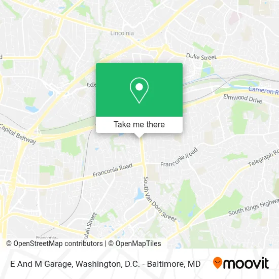 E And M Garage map