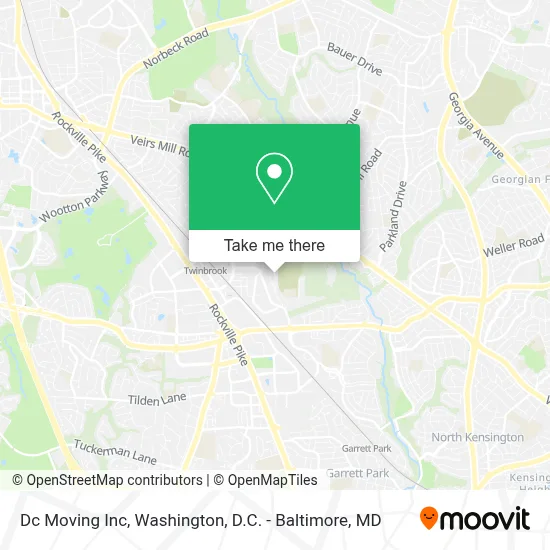 Dc Moving Inc map