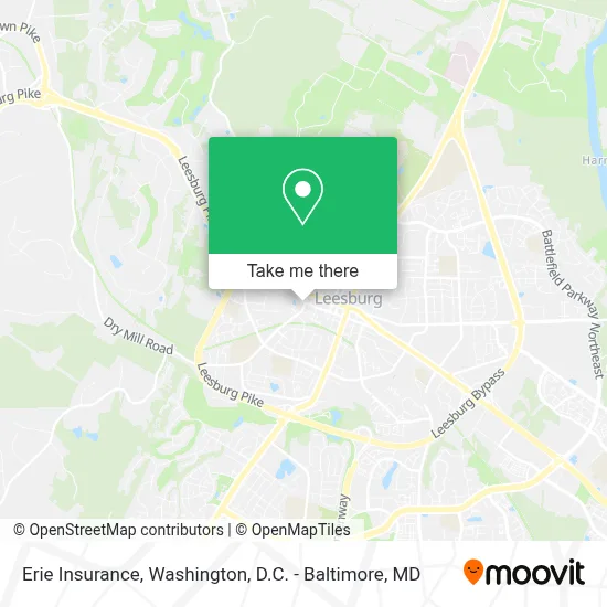 Erie Insurance map