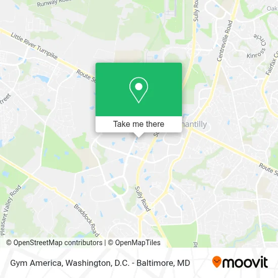 Gym America map