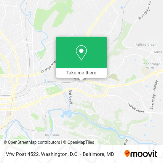 Vfw Post 4522 map