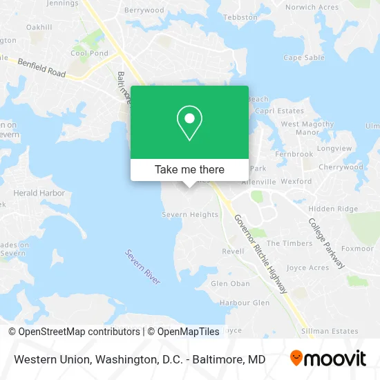 Western Union map
