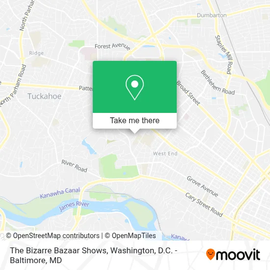 The Bizarre Bazaar Shows map
