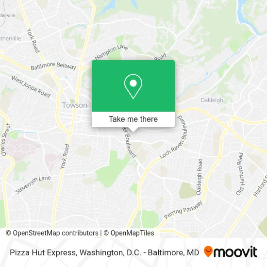 Pizza Hut Express map