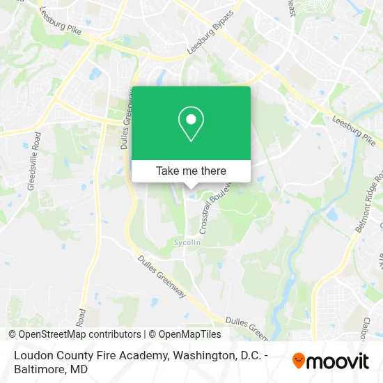 Loudon County Fire Academy map